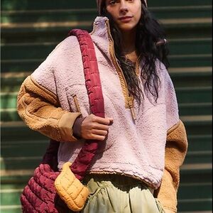 FP Movement by Free People Mountain High Logo Half Zip Fleece NWT Size Small